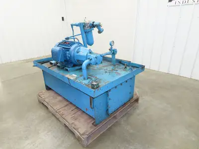 Vickers/Frontier Hydraulic Power Unit 60 Gallon 21gpm 2500psi 10Hp 230/460V 3PH