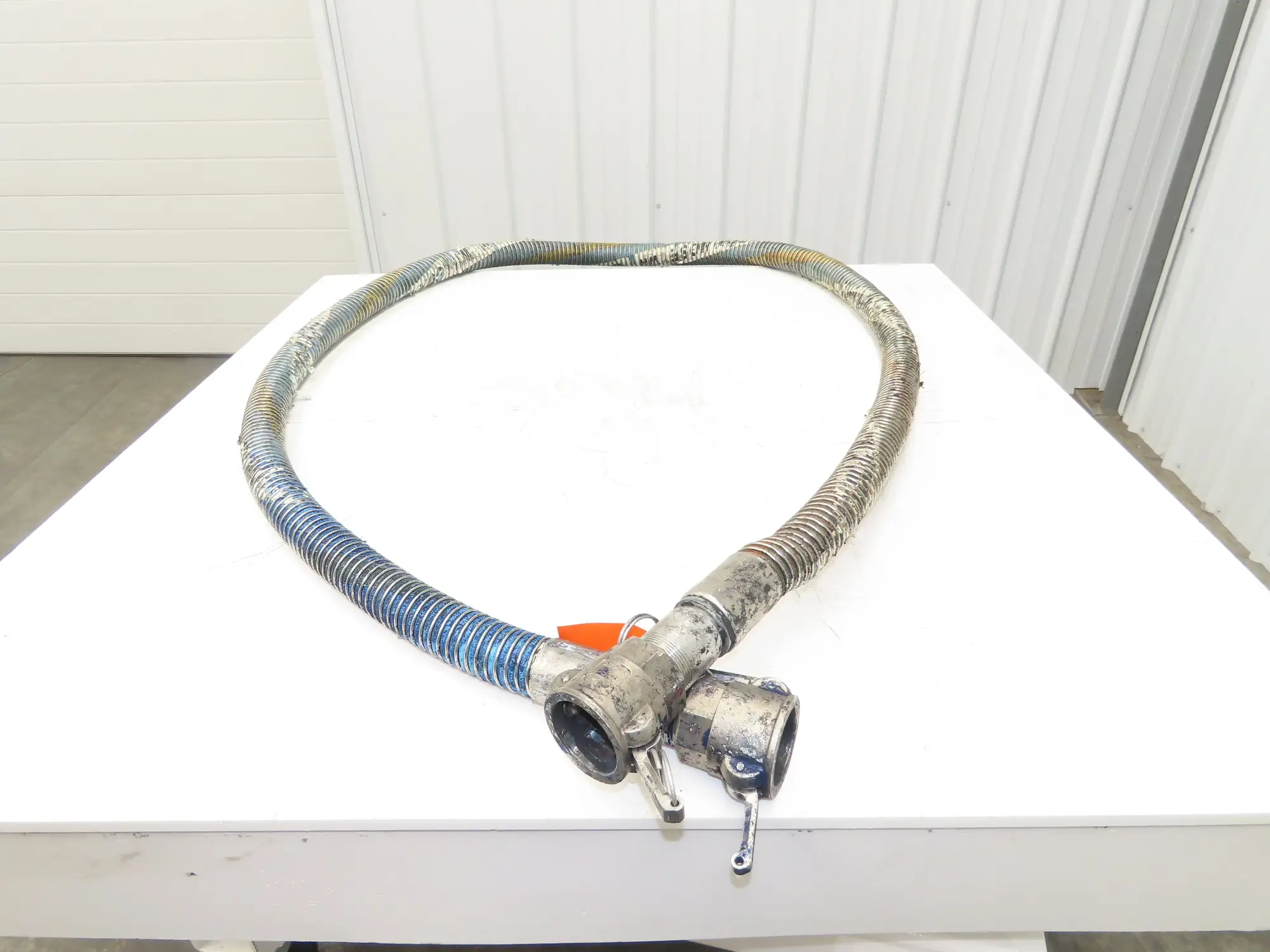 Wilcox 1.5"x 12' Flexible Chemical Transfer Hose Camlok Ends 316SS