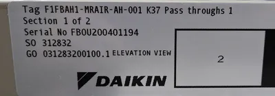 USED DAIKIN E031283200100