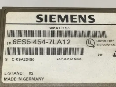 USED SIEMENS 6ES5 454-7LA12