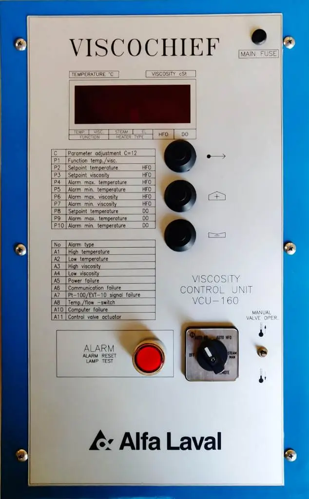 NEW: Alfa-Laval Viscochief VCU-160 control unit.
