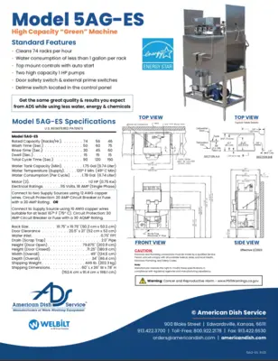 Used AMERICAN DISH SERVICE _UNKNOWN_ Dishwashers Pennsylvania US | MS Restaurant and Equipment Sales #1265456