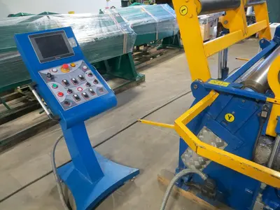 7.87" Diameter x 6 ft Americor Hydraulic 4-Roll Double Pinch Plate Bending Roll Model 4RDP 200/6 (6 ft. x 3/8")