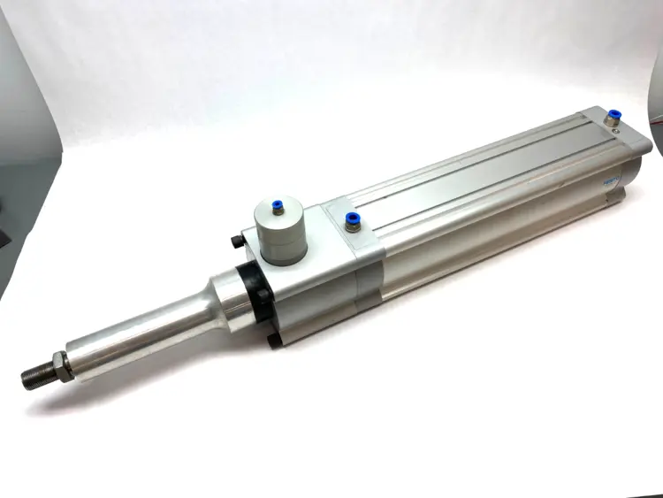 Used FESTO DBL-ACTING ISO CYLINDER ROD LOCK ATTACHED, 1722457 Pneumatic Cylinders | Maverick Industrial Sales #1103662