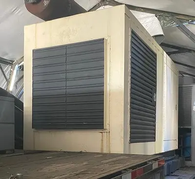 200 Ton Air Cooled Chiller with a 300kW Generator 200 Ton Chiller Rental