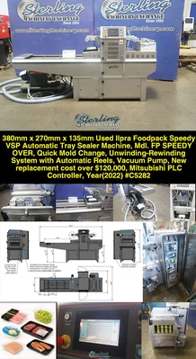 Used 2022 ILPRA FP SPEEDY OVER Tray Sealers California US | Sterling Machinery Exchange #1467657