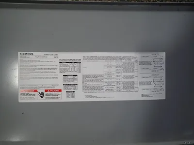 Siemens  Breaker Panel