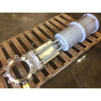 Used 10" Dezurik Stainless Steel Knife Gate Valve