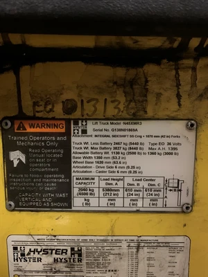 USED HYSTER N45XMR3