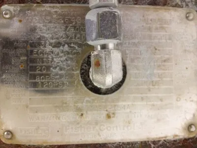 Fisher type 8550 Butterfly Valve size 2"