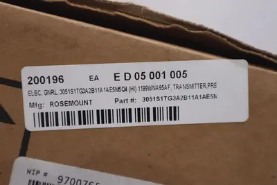NEW ROSEMOUNT 3051S1TG3A2B11AE5M5Q4 TRANSMITTER 1199WNA95AFFWG2DA00 STOCK G130A