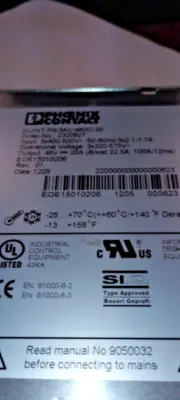 Used Phoenix Contact PS/3AC/48DC/20 Power Supplies Arizona US | ASSET CONVERSION SPECIALISTS, INC. #1421839