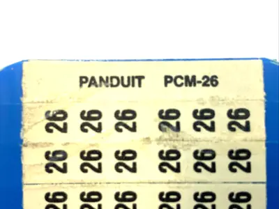 New | in-Stock Panduit Pan-Code Wire Marker Cards SET OF 9 CARDS Blank Label Michigan US | Maverick Industrial Sales #1391952