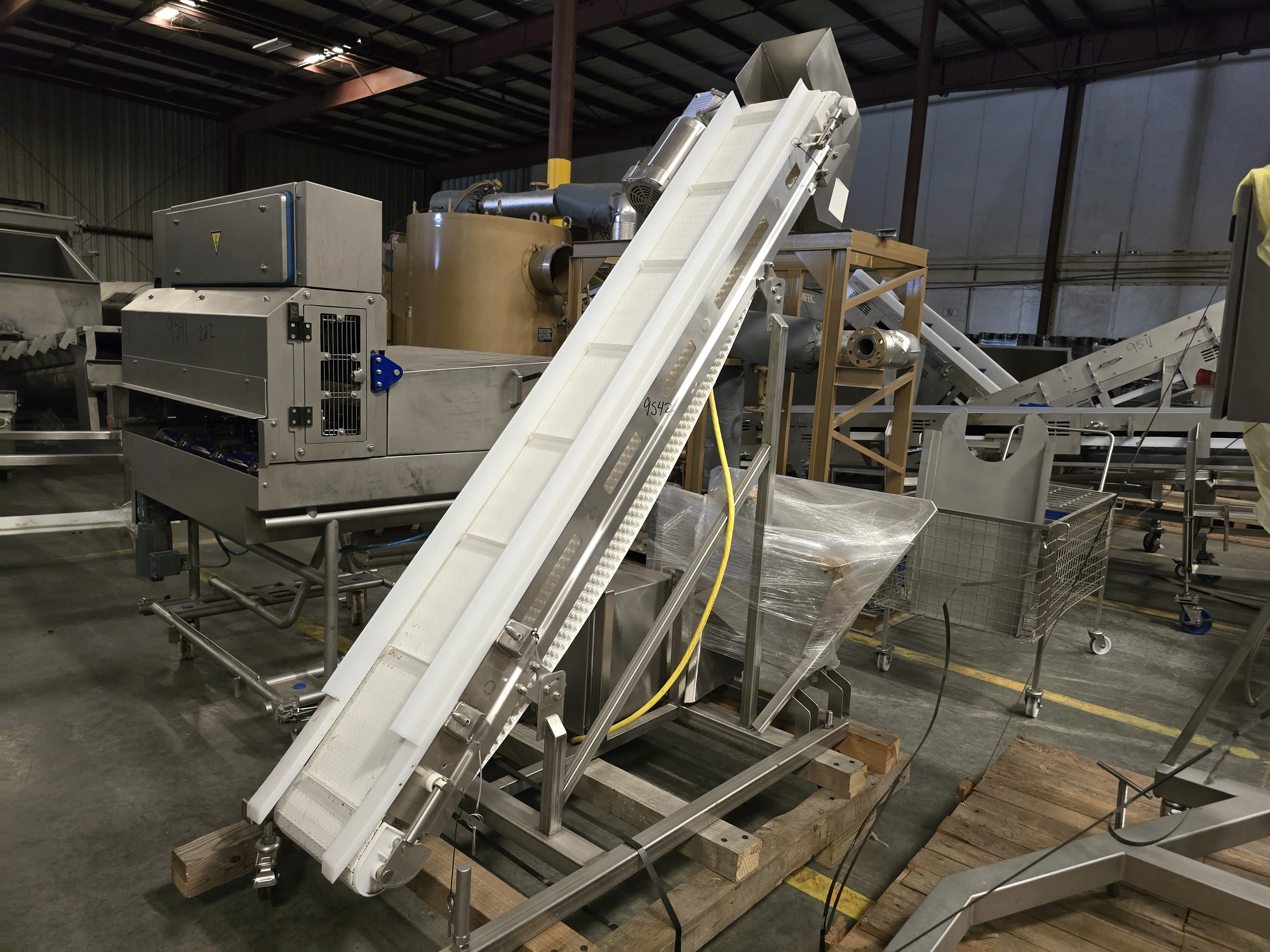 USED CUSTOM STAINLESS Transfer Conveyor