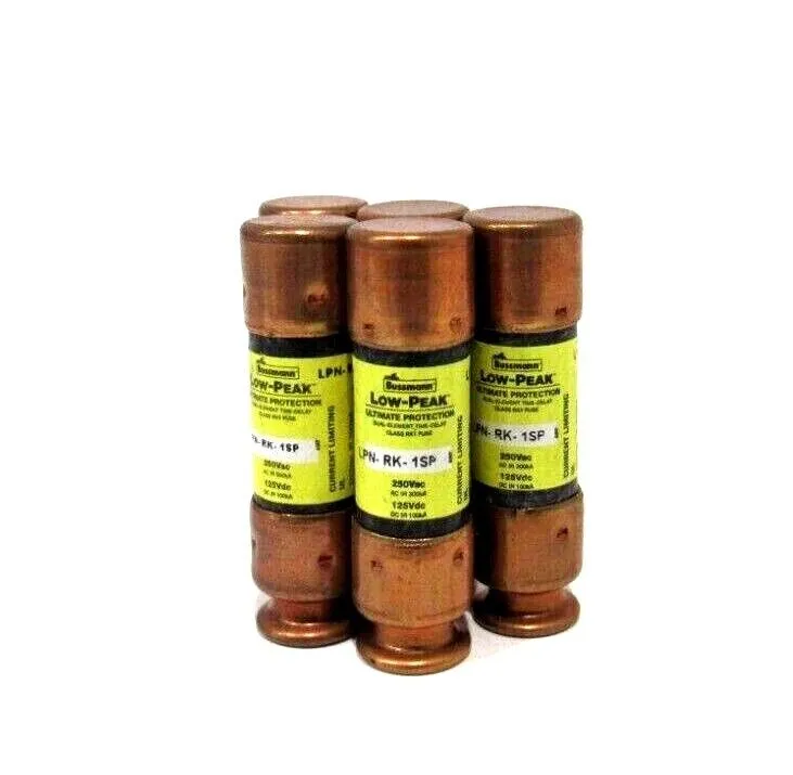 LOT OF 5 NEW BUSSMANN LPN-RK-1SP FUSES LPNRK1SP