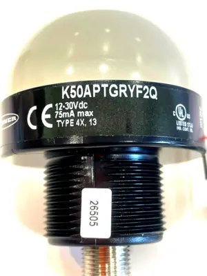 NEW BANNER ENGINEERING K50APTGRYF2Q TOUCH PUSH BUTTON