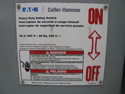 USED CUTLER HAMMER DH361NGK