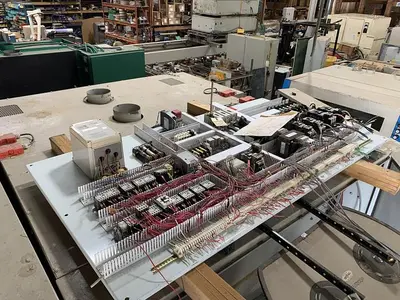 MISC. SPARE PARTS REMOVED FROM TIMESAVERS 252-4IC, 52", 4-HEAD WIDE-BELT SANDER