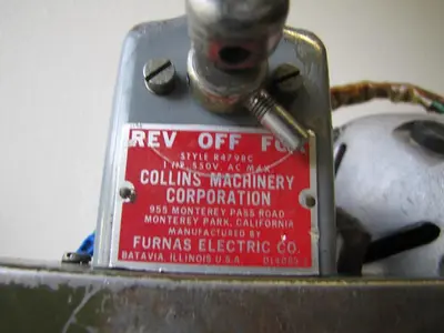 Collins 22A Thred-O-Matic Electric Motor with Switch 115V HS M