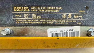 Used DEWALT D55155 Air Compressors, Portable California US | MachineryMax #1393385