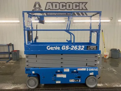 New | in-Stock 2026 GENIE GS-2632 E-DRIVE ELECTRIC SCISSOR LIFT Scissor Lifters Alberta CA | Adcock Equipment #1417998