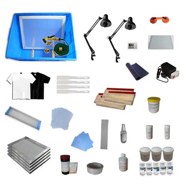 Used _UNKNOWN_ 4 Color Silk Screening Supply DIY Screen Printing Material Kit Plate makers Oklahoma US | Wide Image Solutions #1524707