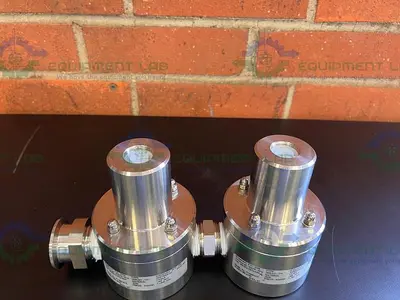 USED LOT OF 2 - PROMINENT STAINLESS STEEL ADJUSTABLE BPV-DM PRESSURE RELIEF VALVES
