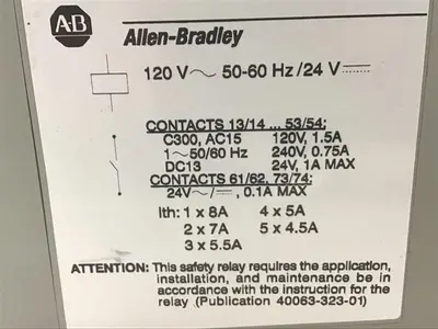 USED ALLEN BRADLEY 700-ZBR520AZ1 SER A