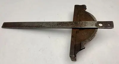 Unknown Miter Gauge ~ Head 8"/  Bar  ~ 16" x 1" x 1/4"   (101911)