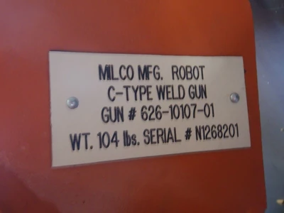 Used Milco Robot C-Type Weld Gun Gun Type Welders Michigan US | Maverick Industrial Sales #1400755