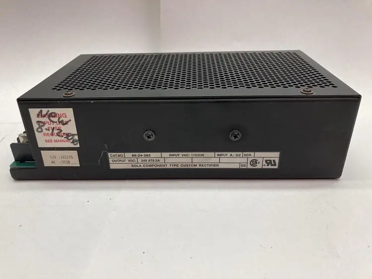 Used SOLA 86-24-262 Miscellaneous Equipment (Electrical & Power) | Surplus Asset Holdings #1197356