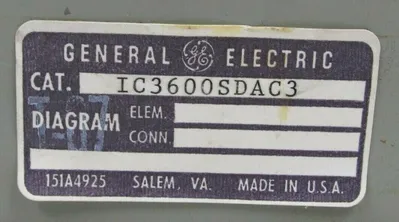 USED GENERAL ELECTRIC CIRCUIT CARD ASSEMBLY