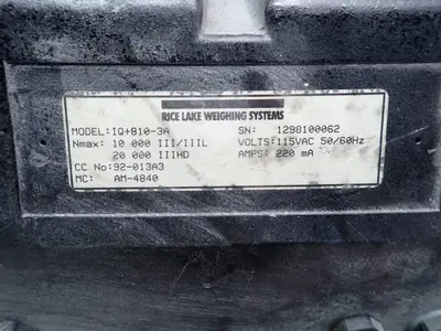 220 Ma Rice Lake Weighing System  - Iq+810-3a