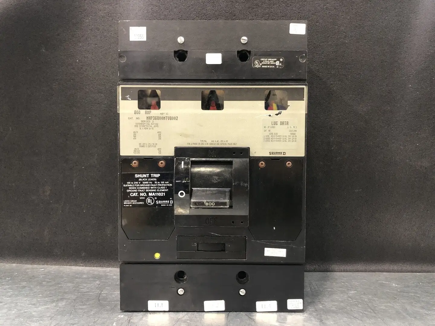 USED SQUARE D MHP36800MTV8002