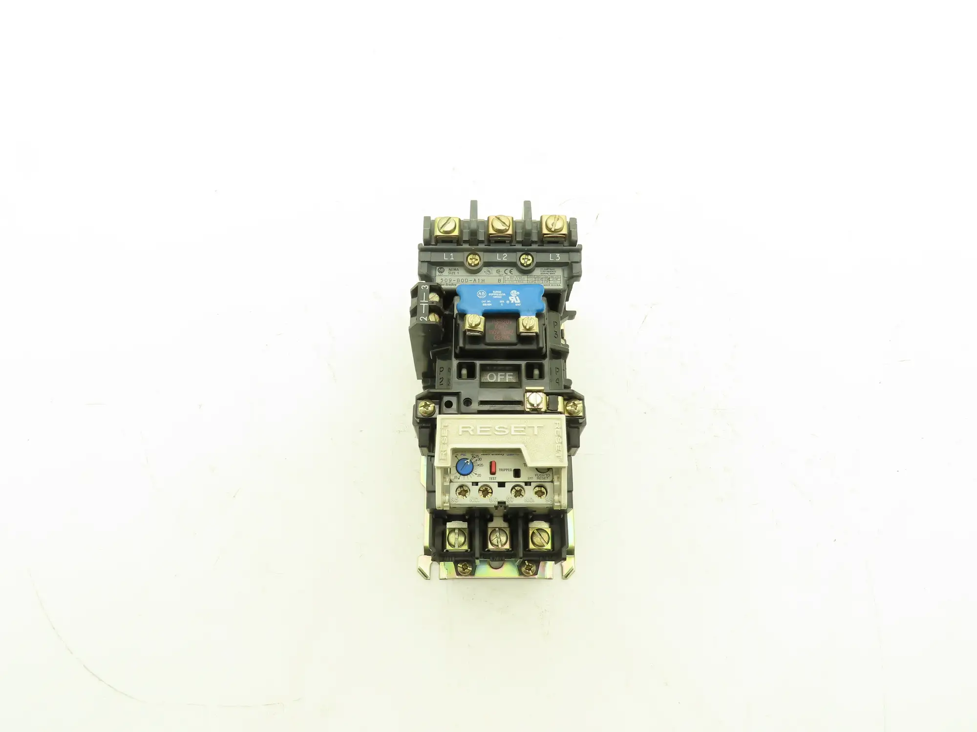 Allen Bradley Motor Starter Overload NEMA 1 600v Contactor 110v Coil 12-38A 10Hp