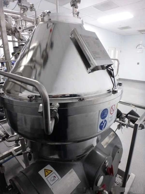 Westfalia CSC 20-06-476 hydro-hermetic clarifier skid.