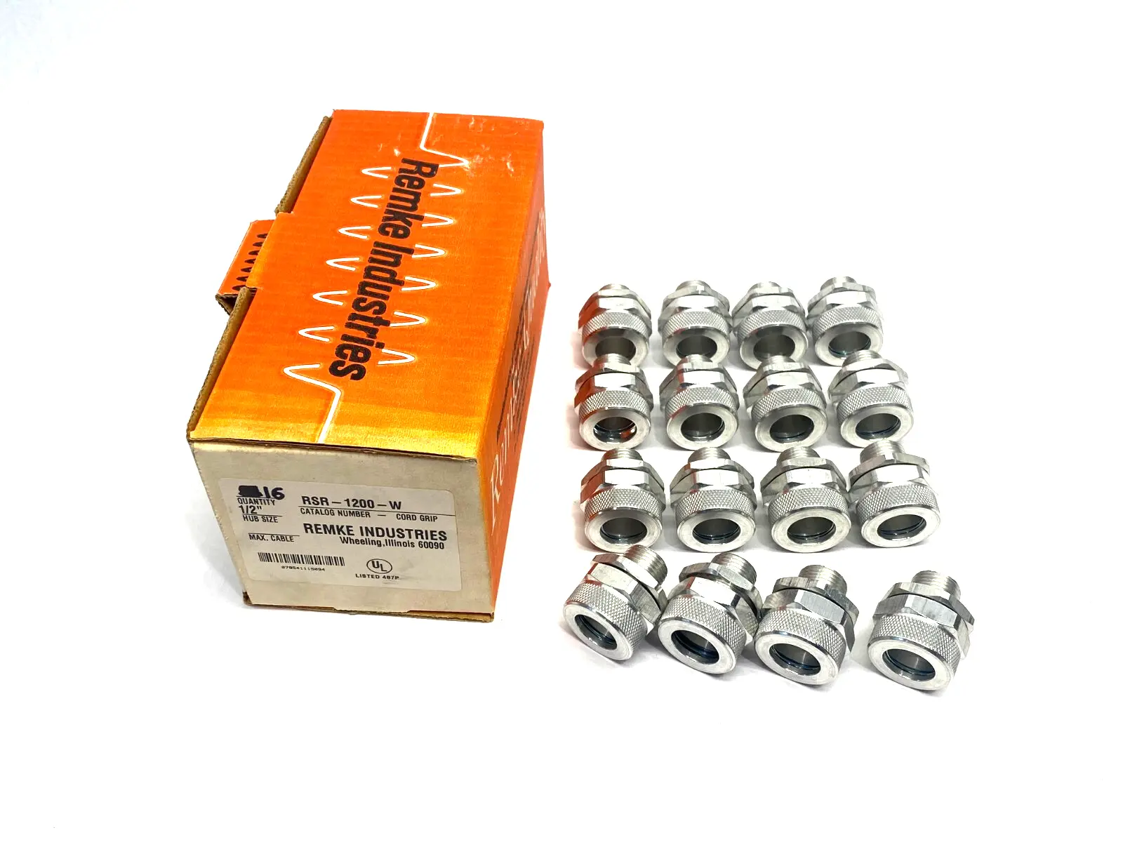 New | in-Stock Remke Tuff-Seal Aluminum Cord Grip Bushing 1/2" NPT Electrical Fittings Michigan US | Maverick Industrial Sales #1400853