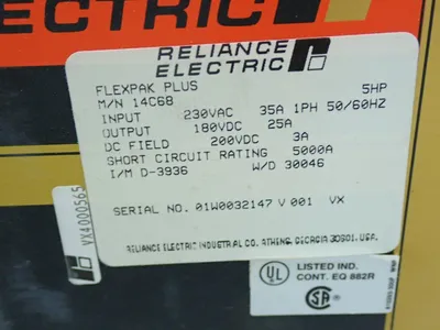 Used RELIANCE ELECTRIC 14C68 Variable Speed Drives Ohio US | HGR 24 #907600