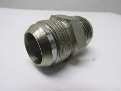 Male 37 Degree 16 JIC x 37 Degree 16 JIC Steel Adapter Fitting Lot of 2