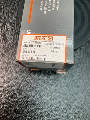 USED UNBRAKO SOCKET SCREW