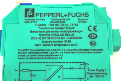 NEW PEPPERL FUCHS KFD2-CD-EX1.32 ISOLATED DRIVER 71763 KFD2CDEX132