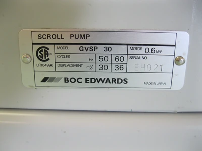 USED BOC Edwards GVSP 30
