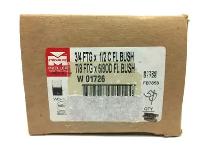 USED MUELLER STREAMLINE COOPER FLUSH BUSHING 3/4" FTG X 1/2" C