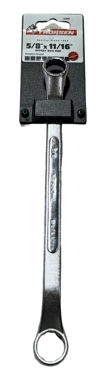 Thorsen 5/8" x 11/16" Offset Box End Wrench 12 Point