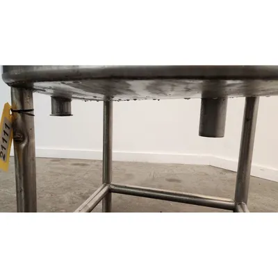 Used 39" Dia. Stainless Steel Liquid Tray Pan - 25 Gal.