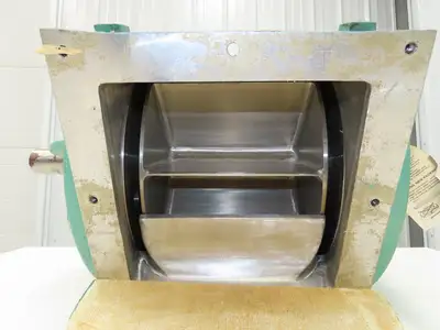 Andritz Sprout Bauer 1410 MSI Stainless Rotary Airlock Feeder Valve 8x10" Flange