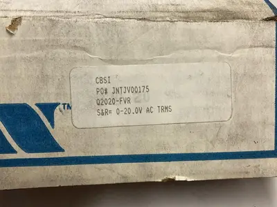 New | in-Stock NEWPORT Q2020-FVR Meters - Misc | Surplus Asset Holdings #1206877