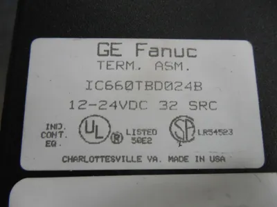 GE Fanuc IC660BBD024 Genius 12/24VDC Source Input / Output Module Used