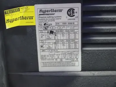 USED HYPERTHERM POWERMAX1000