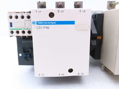 Telemecanique LC2F115 Motor Starter Reversing Contactor 80kW 1000V 110V Coil